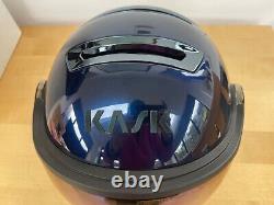 KASK Piuma R Chrome Visor Ski Helmet Blue S 58 CM. Only worn for 3 days skiing