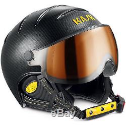 Kask Elite Pro Photochromic Ski Helmet Carbon/Black/Yellow 56 cm, S, NEW, NIB