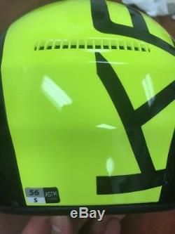 Kask Stealth Shine Ski Helmet Black/Yellow Fluo 56 Limited edition