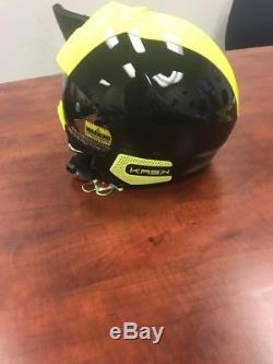 Kask Stealth Shine Ski Helmet Black/Yellow Fluo 56 Limited edition
