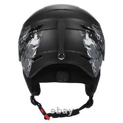 Lixada Snowboard Helmet with Detachable Earmuff Men Women Safety Skiing Helmet