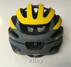 Medium Bell Z20 Yellow Gray Rally Cycling MIPS Road Bike Helmet Size M