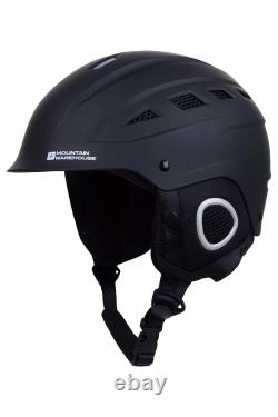 Mountain Warehouse Men Pinnacle Ski Helmet Adjustable Straps Fleece Headgear
