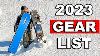 My 2023 Snowboard Gear List