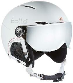 NEW BOLLE Juliet Visor Ski Snow Helmet Soft White Nordic Lemon Visor 54-58cm