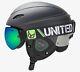 New Demon United Phantom Helmet With Audio And Snow Supra Goggle Black Large