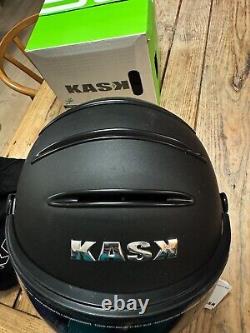NEW! KASK CLASS Piuma Matt Black Ski Snowboard Helmet with Visor, Padding XL 62
