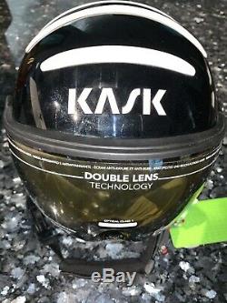 NEW KASK Class Sport Ski Helmet w Visor 50% OFF BLACK METALLIC M 58 ITALY $500