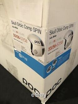 NEW POC Skull Orbic Comp Spin Ski Helmet 55-56cm Medium Julia White Edition