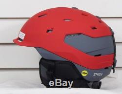 New 2018 Smith Quantum MIPS Snowboard Helmet Adult Medium Matte Fire Charcoal