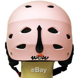 New ASTM CE Snowboard Ski Skiing Snow Helmet Blue Matte Pink Adult Size M L XL