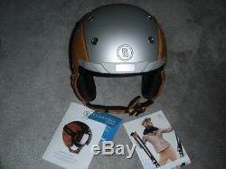 New Bogner Ski Helmet, Bamboo, Size L, Retail $1,100