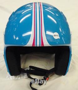 New Uvex Race + Plus Ski Snowboard Racing Helmet Cyan/pink 53-54 CM Fis Approved
