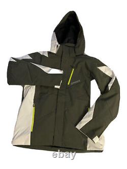 Nwt-spyder Men's Chambers, Gore-tex Insulated Ski Jacket, Logo, M, White/dark Green