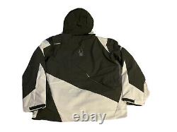 Nwt-spyder Men's Chambers, Gore-tex Insulated Ski Jacket, Logo, M, White/dark Green