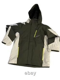 Nwt-spyder Men's Chambers, Gore-tex Insulated Ski Jacket, Logo, M, White/dark Green