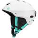 Outdoormaster Ski Helmet Snowboard Helmet For Men, Women & Youth White+teal, M