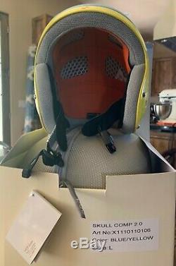 POC Skull Comp 2.0 ski helmet, new, blue/yellow, large 57-58