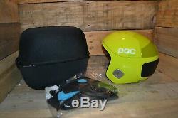 POC Skull Orbic Comp Spin Snow Helmet in Hexane Yellow M/L with Case, New