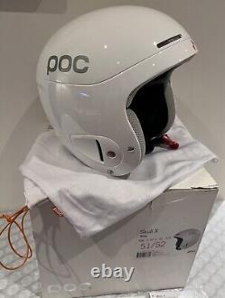 POC Skull X Ski Snowboard Helmet + Bag X-Small 51/52cm WHITE