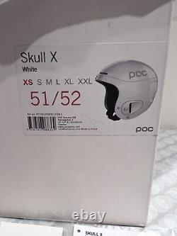 POC Skull X Ski Snowboard Helmet + Bag X-Small 51/52cm WHITE