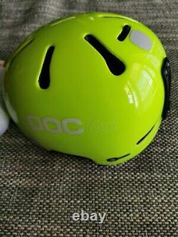 POCito Fornix Fluorescent YellowithGreen Junior Ski Snowboard Helm