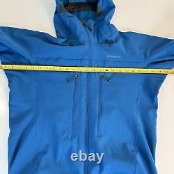 Patagonia Jacket Mens L XL Northwall Ski Snow Soft Shell Grid Teal Blue READ