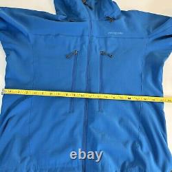 Patagonia Jacket Mens L XL Northwall Ski Snow Soft Shell Grid Teal Blue READ