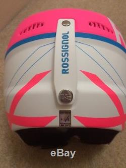 Rossignol Ski Race Helmet 55-56cm Pink/White