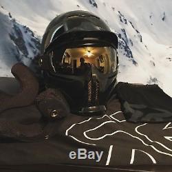 RuRoC RDX-RG1-DX Titan Ski/Snowboard Helmet (M/L) Black/Gold With SHOCKWAVE