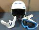 Ruroc Rg1-x Full Face Snowboard Ski Helmet White/blue Size-m/l 57-61
