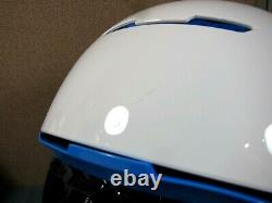 RuRoc RG1-X Full Face Snowboard Ski Helmet White/Blue Size-M/L 57-61