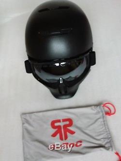 Ruroc Black Ski/Snowboard Helmet & Goggles worn by Martin Bell