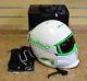 Ruroc Rg-1 Viper White/green M/l Ski Snowboard Helmet With Goggles + Box