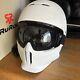 Ruroc Rg1 And Goggles Combo White Black Uk M Snowboard Skiing Helmet