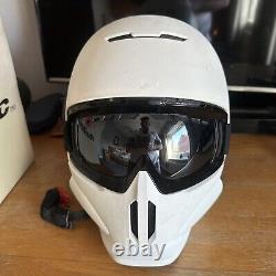 Ruroc RG1 And Goggles Combo White Black Uk M Snowboard Skiing Helmet