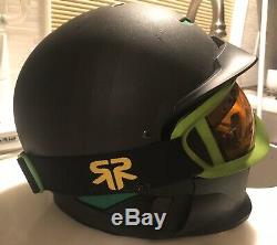 Ruroc RG1 CORE Outdoor Winter Sports Green & Black Helmet (YL/S)