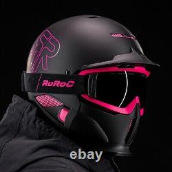 Ruroc RG1 DX Black pink Panther Helmet M/L Ski Snowboard Brand New in box