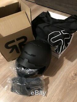 Ruroc RG1-DX Core Ski/Snowboard Helmet, Size M/L, Black Matte, 2018/19 Version