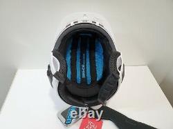Ruroc RG1-DX Ghost White M/L Ski Snowboard Helmet with ShockPods Bluetooth Audio
