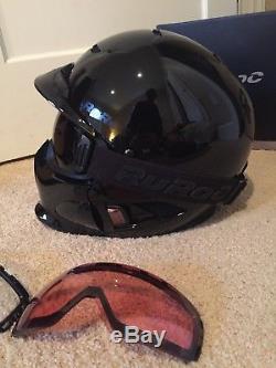 Ruroc RG1-DX Onyx XL Snowboard helmet With Extra Lenses