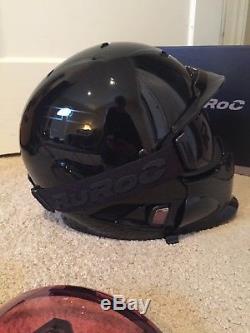 Ruroc RG1-DX Onyx XL Snowboard helmet With Extra Lenses
