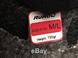 Ruroc Rg-1x Black Inferno Ski / Snowboard Helmet M/l(57-61) + 5 Lenses New