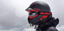 Ruroc Rg1-dx Black Inferno Ski Helmet (m/l) + Inferno Red Magloc Goggles New