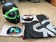 Ruroc Skiing Snowboard Helmet & Ski Goggles Black Green