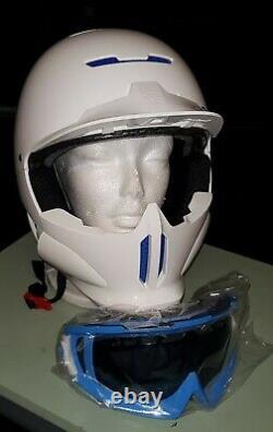 Ruroc White / Blue RG1-X Ski / Snowboard Helmet New- Size M/L