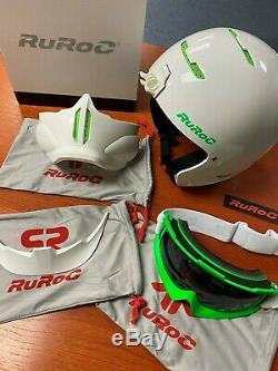 Ruroc White&Green RG1-X Ski/Snowboard Helmet 2014/15 Range FREE SHIPPING