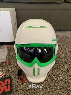 Ruroc rg1 helmet White And Green