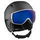 Salomon Driver+ Ski Helmet Winter Sport Protection Eye Shield Black L39919300