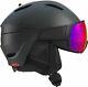 Salomon Driver 2019 Ski & Snowboard Visor Helmet Black / Red Solar Lens